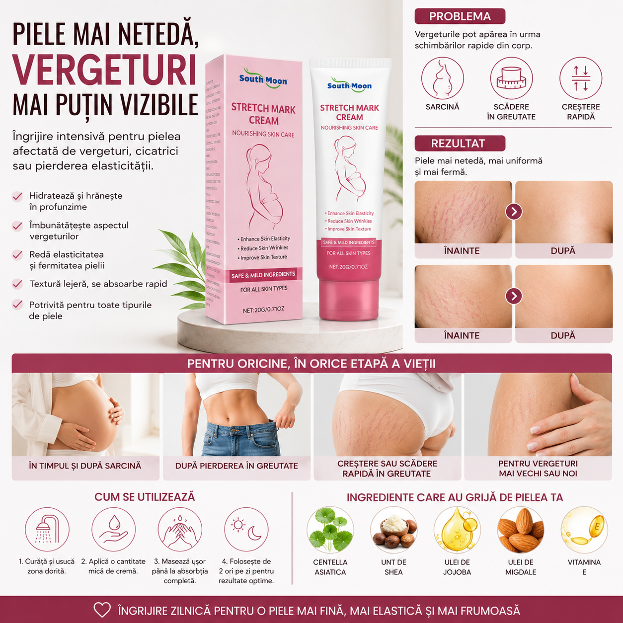 DermaSmooth™ – Cremă Anti-Vergeturi